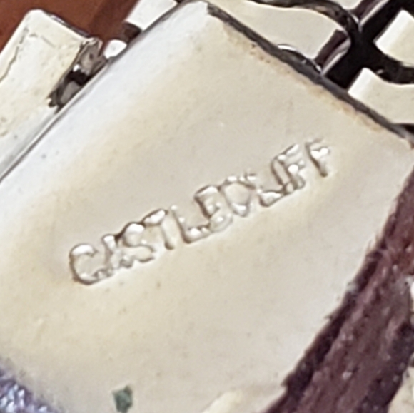 Vintage Castlecliff Beautiful Silver Necklace and Bracelet Set.  - Picture 12 of 14